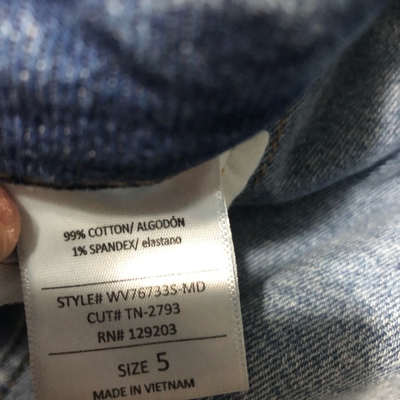 Cello ripped distressed jeans high rise womens size 5 frayed hem club festival - Picture 6 of 9